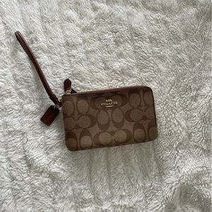 Coach Double Zip Wristlet